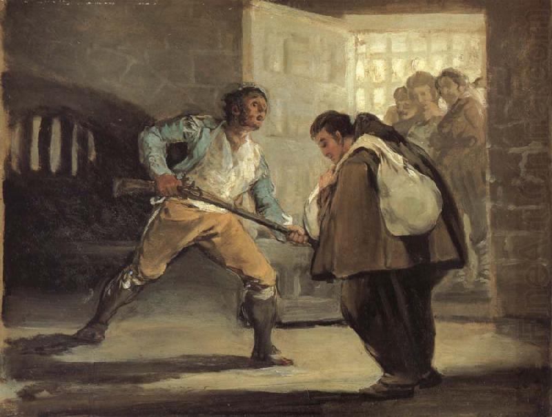 Francisco Goya El Maragato Points a gun china oil painting image